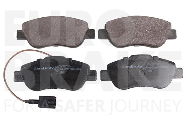Комплект тормозных колодок дисковый тормоз EUROBRAKE 5502222384