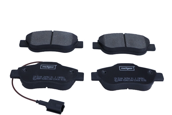 Комплект тормозных колодок дисковый тормоз MAXGEAR 19-3144
