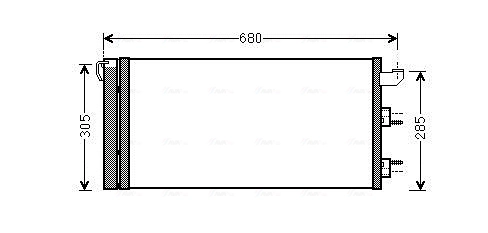 Конденсатор кондиционер AVA QUALITY COOLING FTA5406D