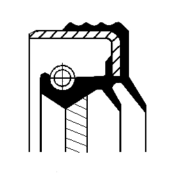 Уплотняющее кольцо раздаточная коробка CORTECO 49386309