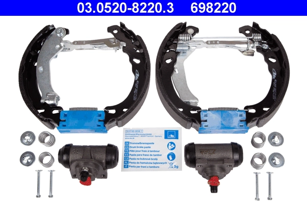 Комплект тормозных колодок original ate topkit ATE 03.0520-8220.3