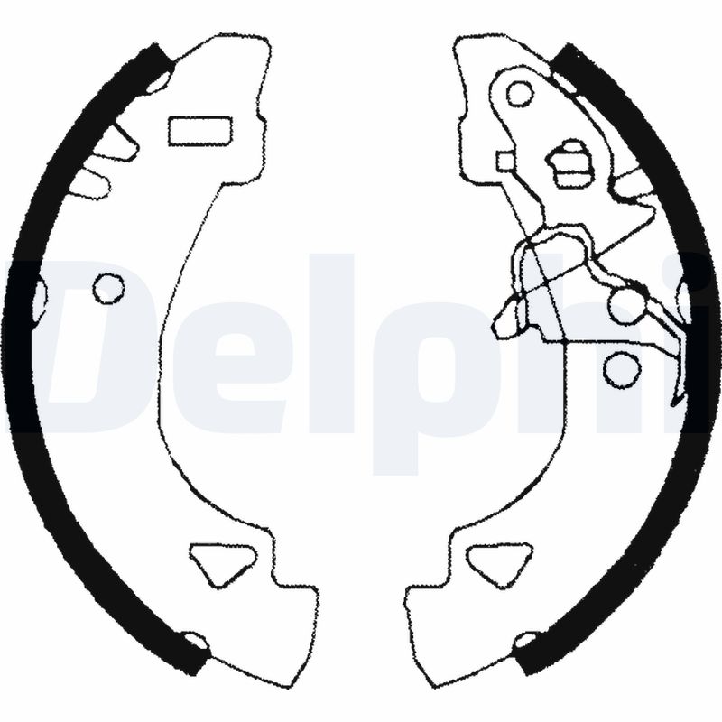 Комплект тормозных колодок DELPHI LS1860