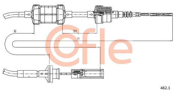 Трос управление сцеплением COFLE 462.1
