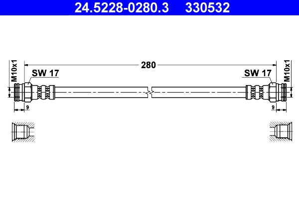 Тормозной шланг ATE 24.5228-0280.3