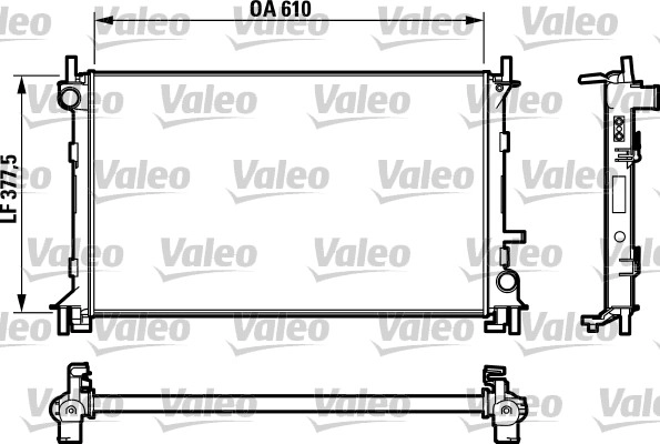 Радиатор охлаждение двигателя VALEO 732732