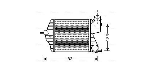 Интеркулер AVA QUALITY COOLING FTA4309