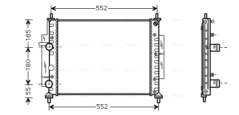 Радиатор охлаждение двигателя AVA QUALITY COOLING FTA2268