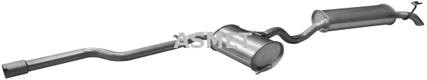 Глушитель выхлопных газов конечный ASMET 16.076