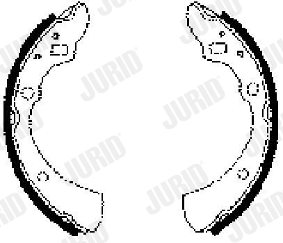Комплект тормозных колодок JURID 361276J