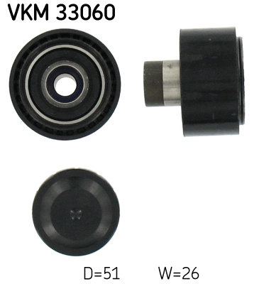 Паразитный / ведущий ролик поликлиновой ремень SKF VKM 33060