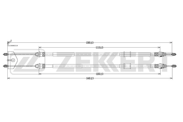 Тросик cтояночный тормоз ZEKKERT BZ-1108