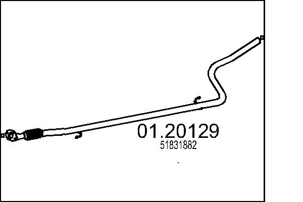 Труба выхлопного газа MTS 01.20129