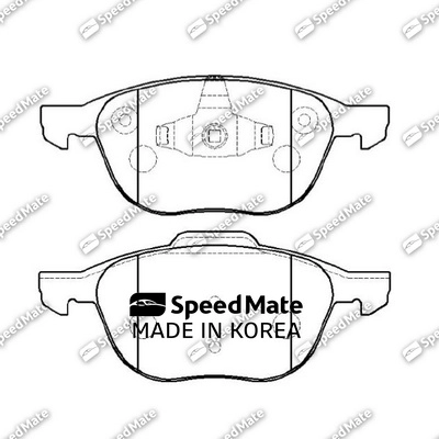 Комплект тормозных колодок дисковый тормоз SPEEDMATE SM-BPU128