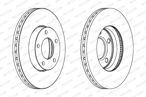 Тормозной диск premier FERODO DDF1311C