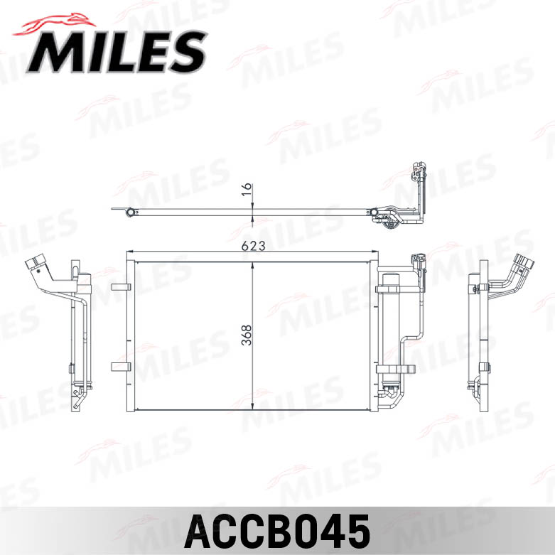 Конденсатор кондиционер MILES ACCB045