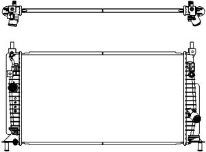 Радиатор охлаждение двигателя SAKURA AUTOMOTIVE 3301-8505
