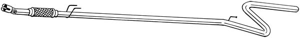 Труба выхлопного газа BOSAL 950-121