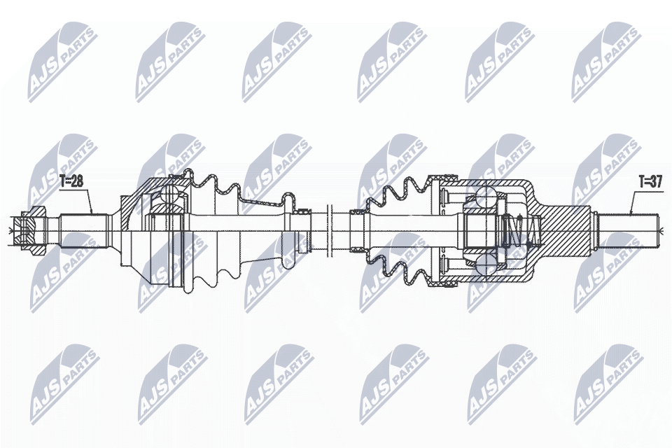 Приводной вал NTY NPW-CT-133