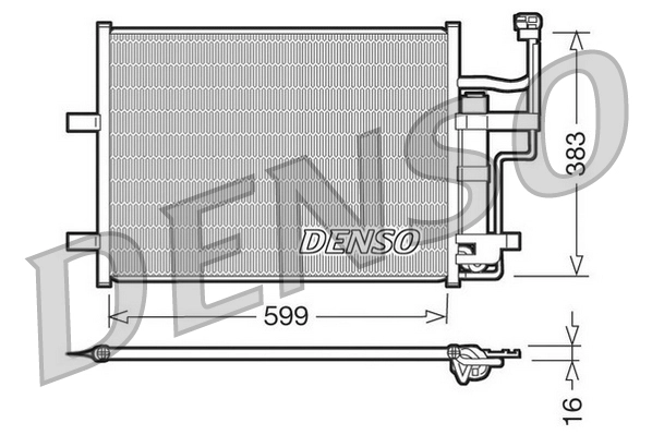Конденсатор кондиционер DENSO DCN44003