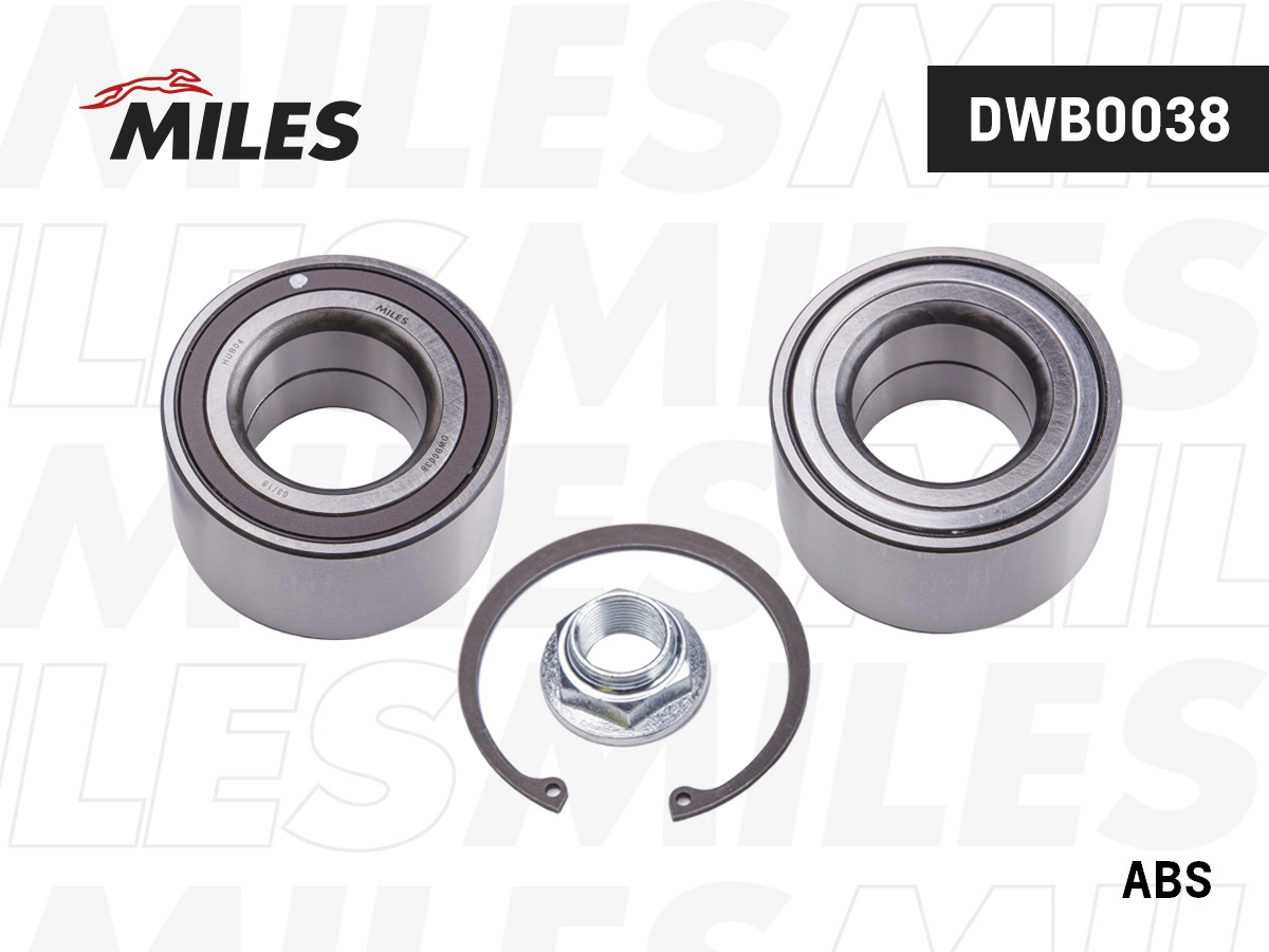 Комплект подшипника ступицы колеса MILES DWB0038