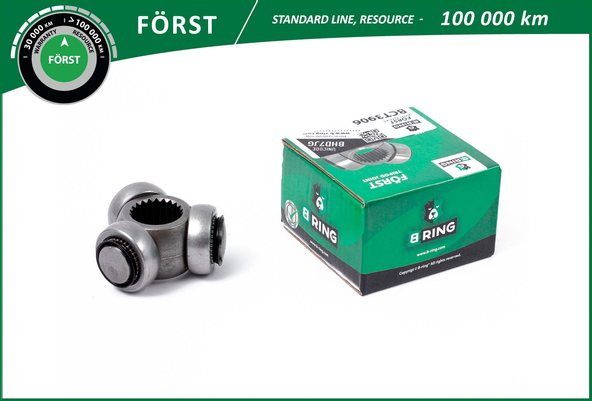 Муфта с шипами приводной вал först cv joint imp B-RING BCT3906