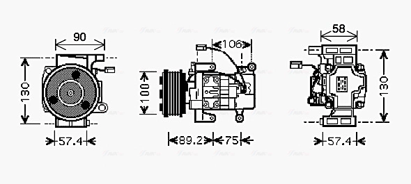 Компрессор кондиционер AVA QUALITY COOLING MZAK208