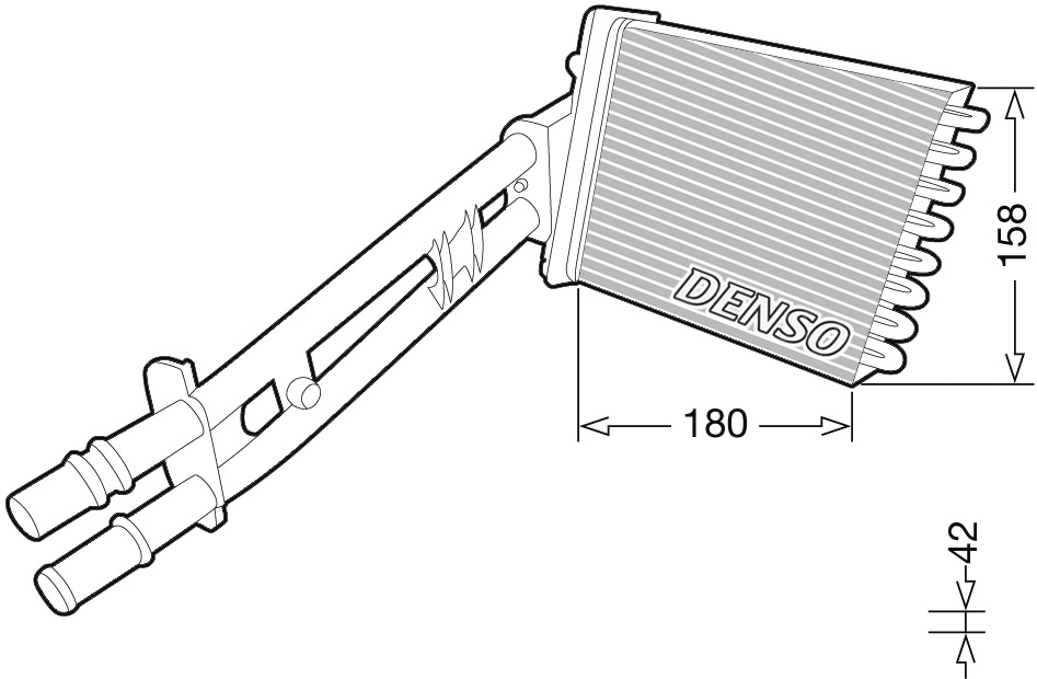 Теплообменник отопление салона DENSO DRR09043