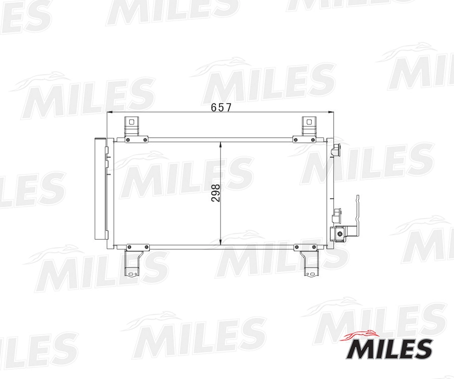 Конденсатор кондиционер MILES ACCB068