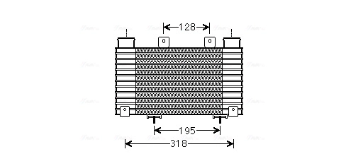 Интеркулер AVA QUALITY COOLING MZA4250