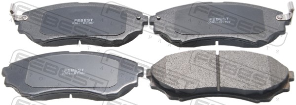 Комплект тормозных колодок дисковый тормоз FEBEST 0501-BT50F
