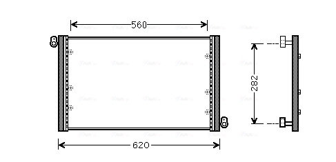 Конденсатор кондиционер AVA QUALITY COOLING FT5272