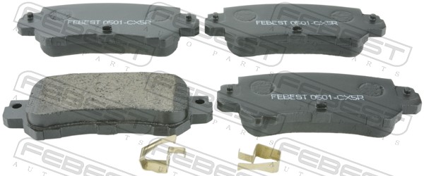 Комплект тормозных колодок дисковый тормоз FEBEST 0501-CX5R