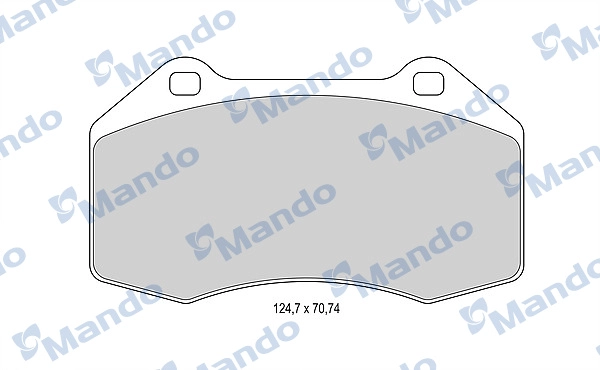 Комплект тормозных колодок дисковый тормоз MANDO MBF015987