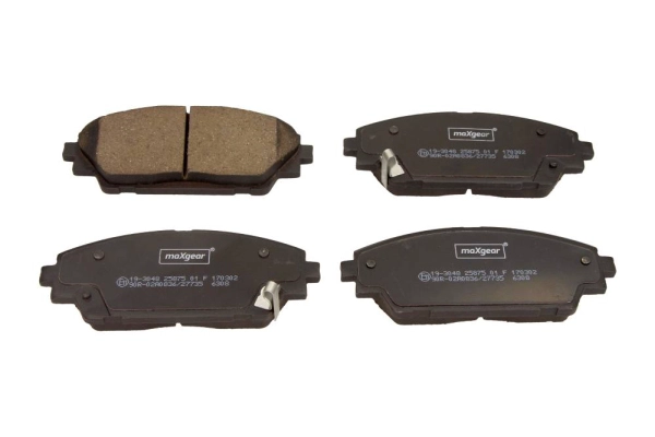 Комплект тормозных колодок дисковый тормоз MAXGEAR 19-3048