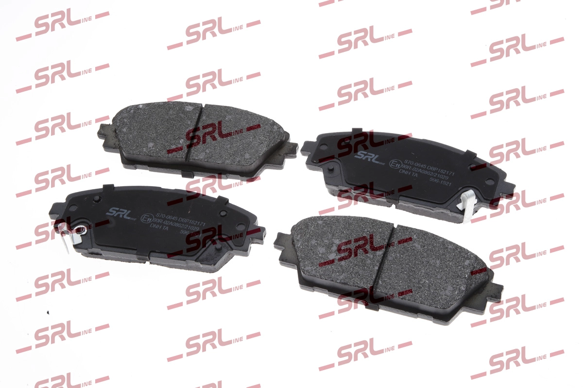 Комплект тормозных колодок дисковый тормоз SRLINE S70-0645