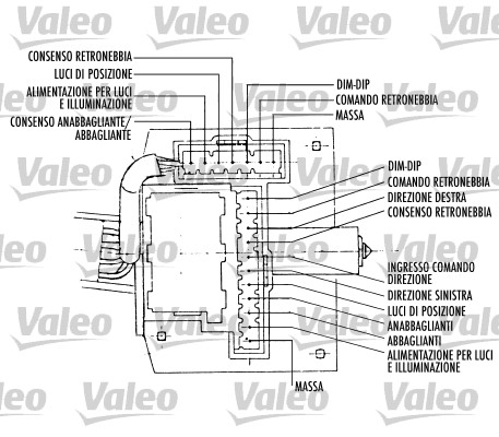 Выключатель на рулевой колонке original part VALEO 251386