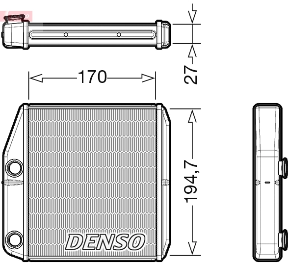 Теплообменник отопление салона DENSO DRR09101
