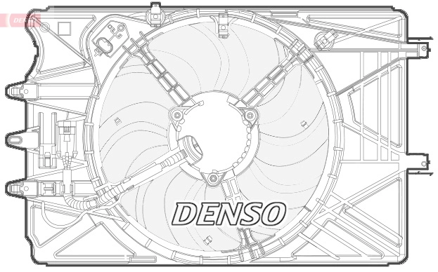 Вентилятор охлаждение двигателя DENSO DER09070