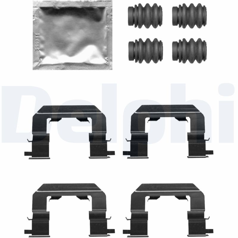 Комплектующие колодки дискового тормоза DELPHI LX0671