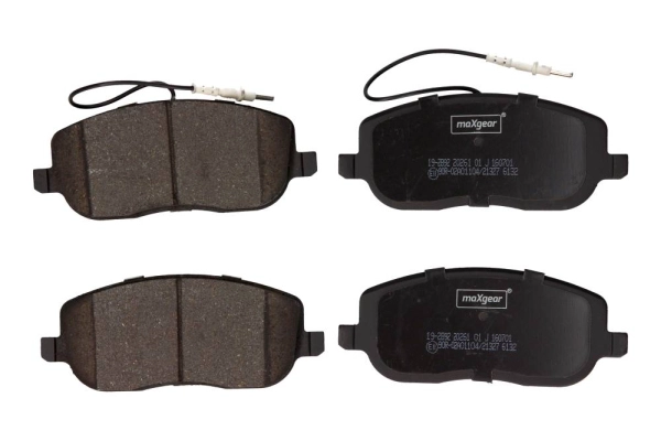 Комплект тормозных колодок дисковый тормоз MAXGEAR 19-2892