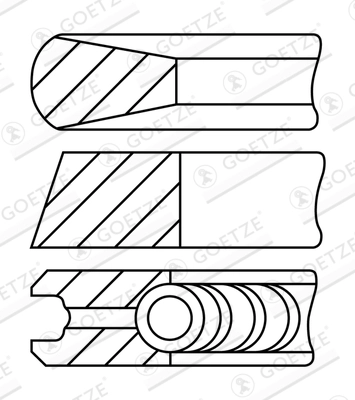 Комплект поршневых колец GOETZE ENGINE 08-320200-30