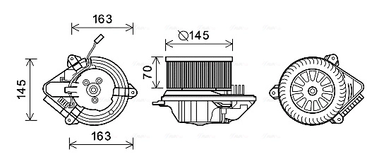 Вентилятор салона AVA QUALITY COOLING PE8510