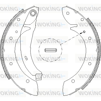 Тормозные колодки WOKING Z4396.02