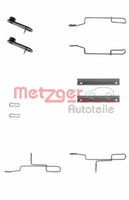 Комплектующие колодки дискового тормоза METZGER 109-1188