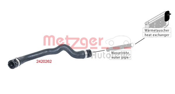 Шланг радиатора METZGER 2420262
