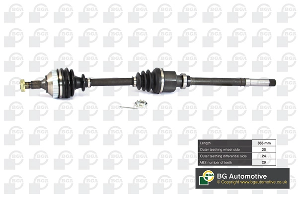 Приводной вал BGA DS1414RA