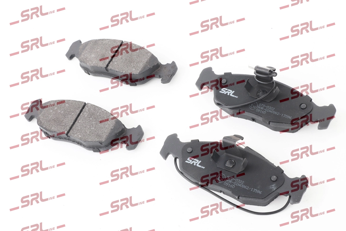 Комплект тормозных колодок дисковый тормоз SRLINE S70-0322