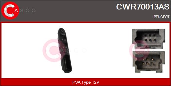 Выключатель стеклолодъемник brand new hq CASCO CWR70013AS