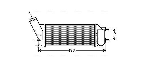 Интеркулер AVA QUALITY COOLING PEA4335