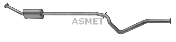 Средний глушитель выхлопных газов ASMET 08.073